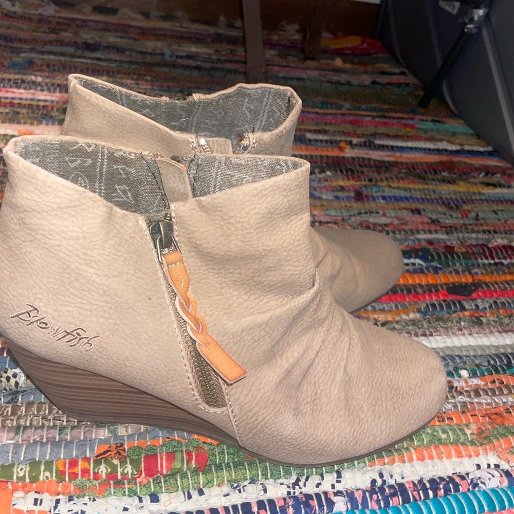 Blowfish boots with wedge heel